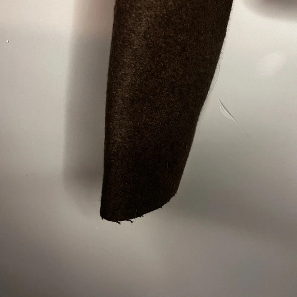 Marc Jacobs Brown Pea Coat with Double Breasted Design and Wide Lapel Collar - Picture 6 of 8